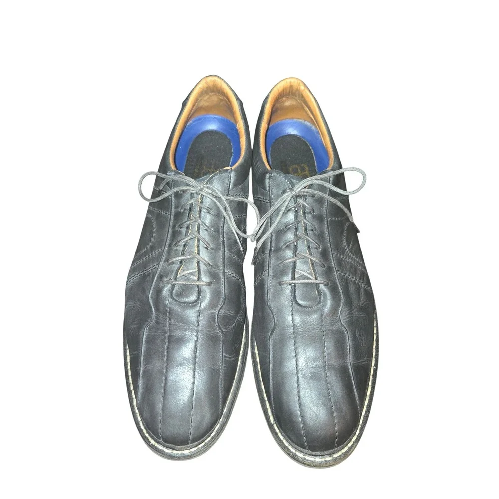 Allen Edmonds Voyager Walking Oxfords Men 14D Grey Leather Lace Up Stitched 9384